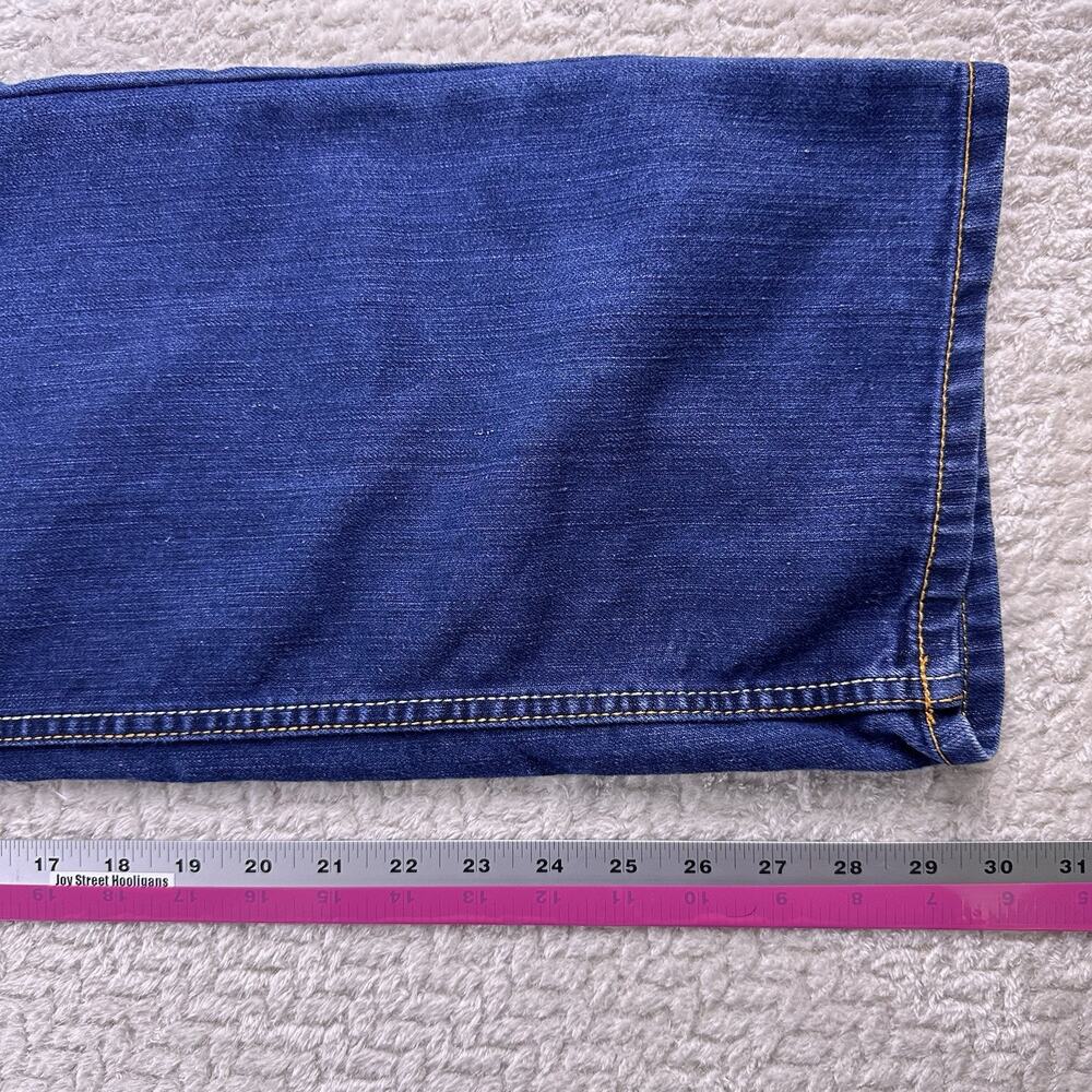 Y2K Vintage PJ Mark Jeans Wide Straight Leg 32 X‎ 32 Embroidered- EUC - Picture 4 of 15
